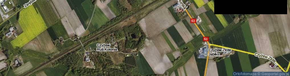Zdjęcie satelitarne Czyżew Ruś-Kolonia ul.